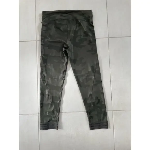 Sweaty Betty Legging 7/8 Crop Camo Activewear Athleisure - Picture 4 of 9